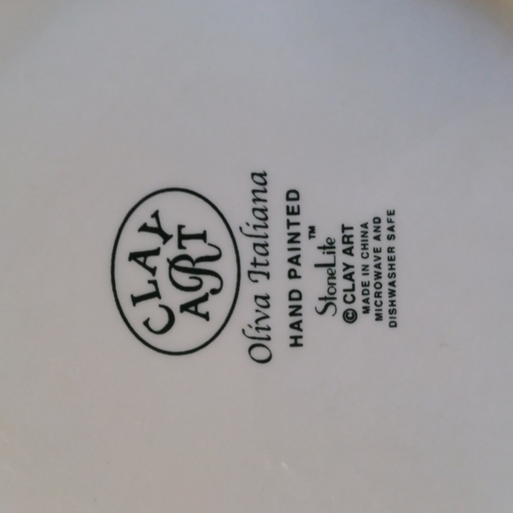 SALE. CLAY ART Dinner Plate Dish - Picture 4 of 5